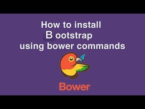 How to install bootstrap4 using bower
