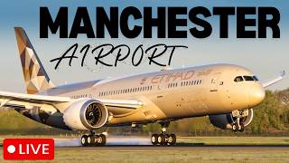 🔴 LIVE Manchester Airport Plane Spotting | Greenliner & Lots Of Heavy Arrivals & Departures! 🛫