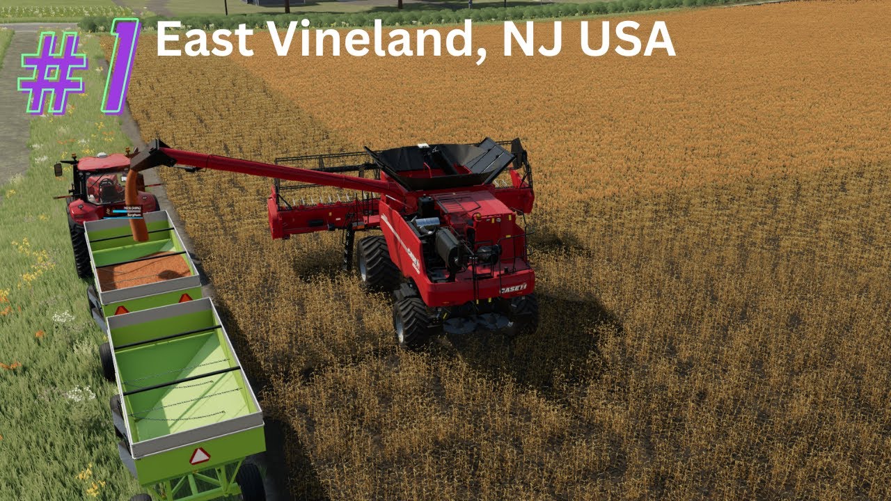 East Vineland, NJ USA New farmer, first harvest FS 22 Timelapse