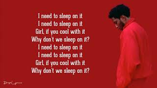 Gallant   Sleep On It Lyrics 🎵