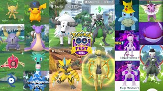 Go Fest 2026 All✨️Shiny & Mega Mewtwo X & Y Catches in Pokemon Go