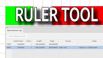 Photoshop Tutorial : RULER TOOL and How To Use