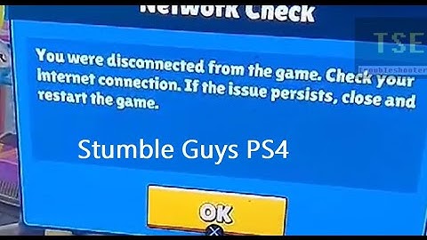 How to fix You were disconnected from the game Check your internet connection error stumble guys ps4