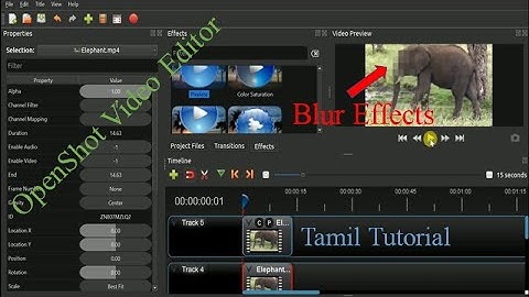 How to do Blur Effect for moving object in OpenShot Video Editor | Blur Effect in OpenShot
