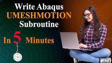 Abaqus UMESHMOTION Subroutine writing with simple example