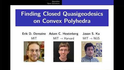 Finding Closed Quasigeodesics on Convex Polyhedra (talk from SoCG 2020)