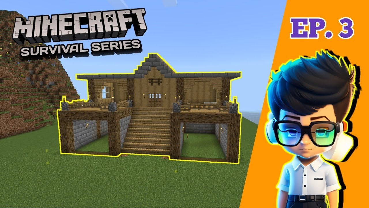 Our First House | Minecraft Survival Series Episode 3 - YouTube