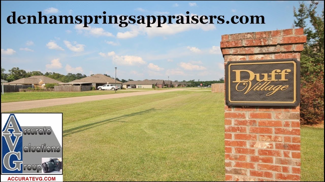 Duff Village Subdivision Walker LA Real Estate Home Appraisers YouTube