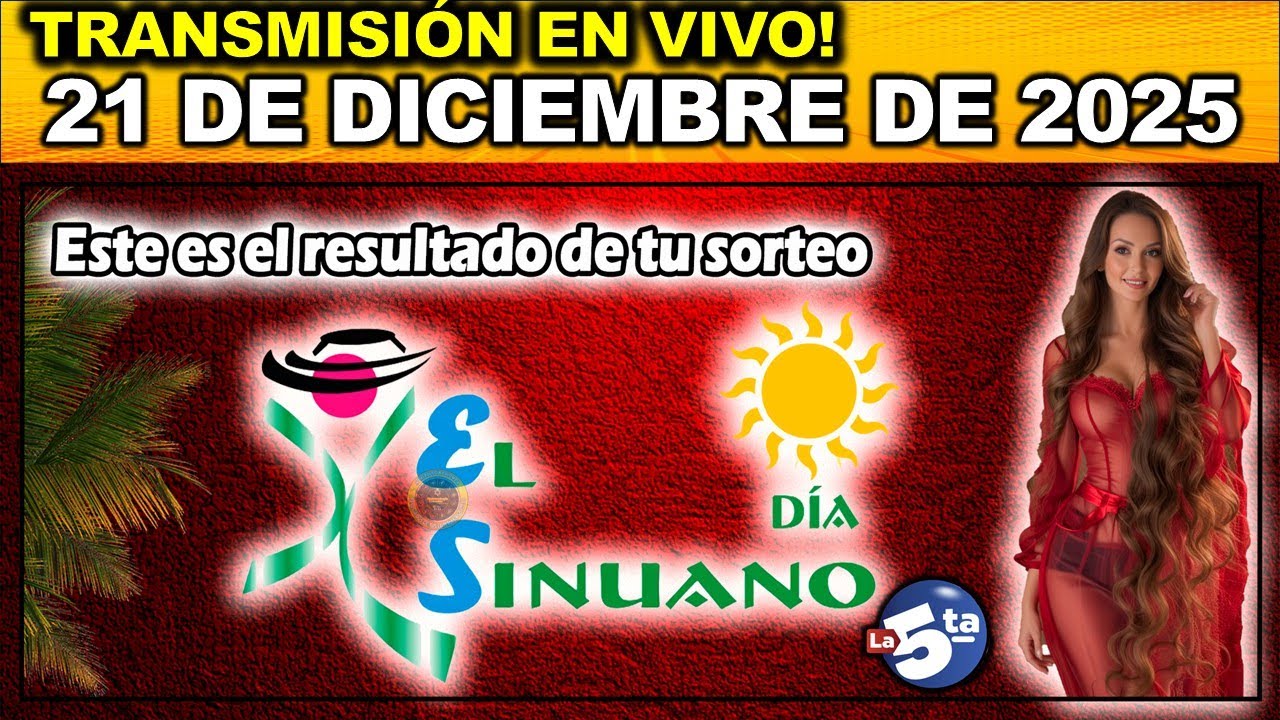 SINUANO DÍA: Resultado EL SINUANO DÍA DOMINGO 21 de Diciembre de 2025