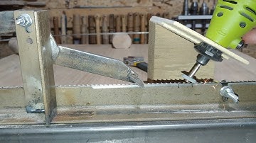 homemade band saw blade sharpening machine. El Yapımı Mini Şerit Testere Bileme Makinası.