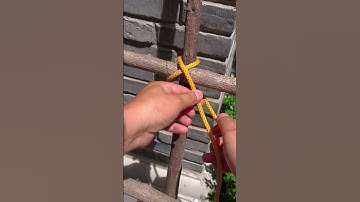 Absolutely the BEST and Easiest Pole and Bamboo Lashing Knot!!