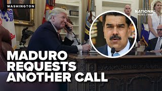 President Trump rejects most of Venezuelan President Maduro's requests on call
