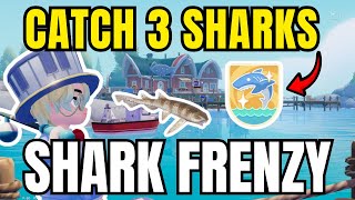 Shark Frenzy Catch 3 Sharks In One Sea Fishing Event Heartopia Achievement Badge
