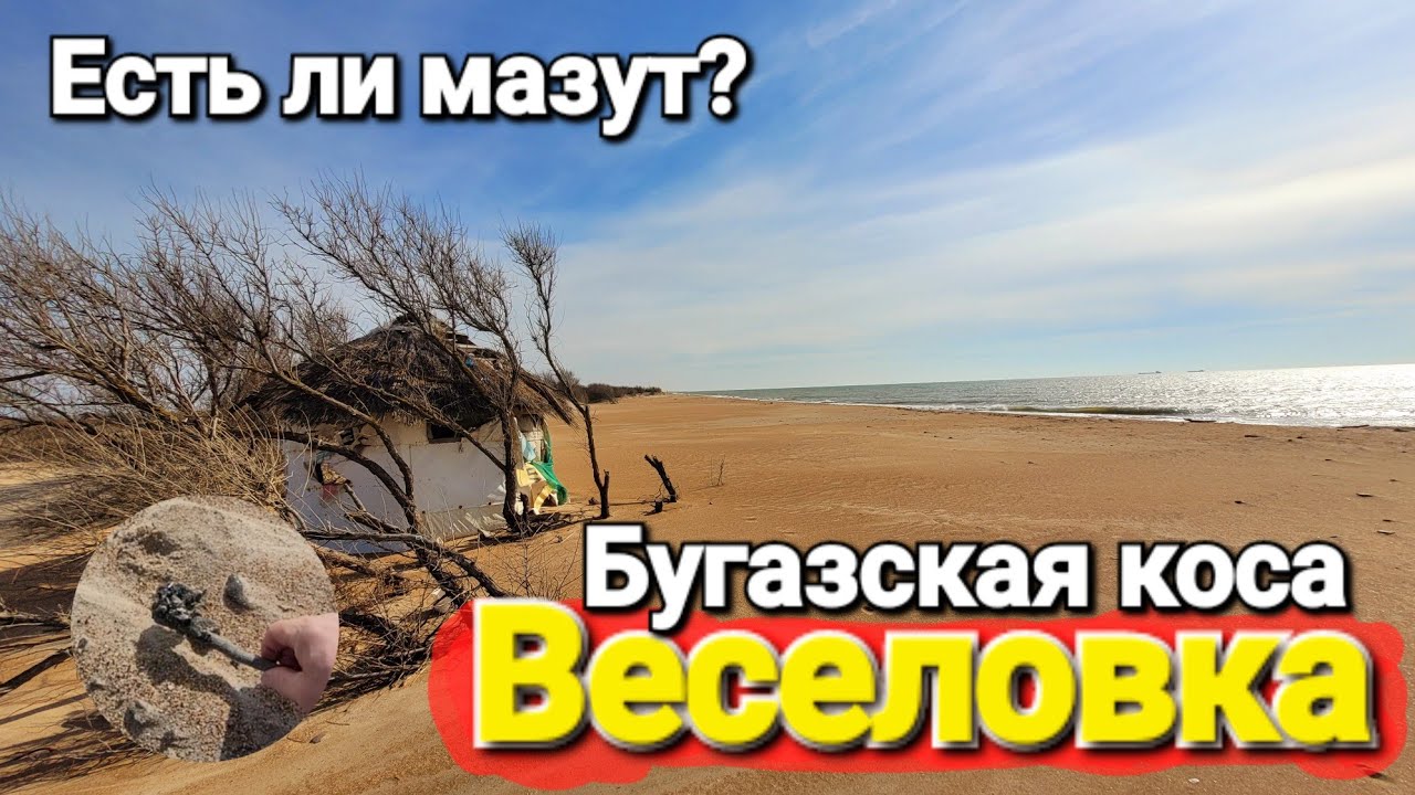 #Веселовка 22.02.2026 Бугазская коса - Неужели и тут есть мазут? Чёрное море