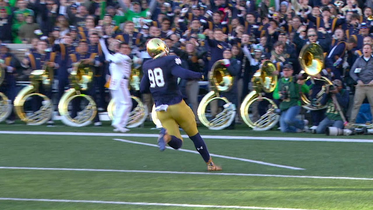 This Guy Plays Notre Dame Football: #41 Kurt Hinish, Defensive Tackle - One  Foot Down