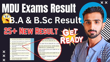 Mdu Result 2025 | Mdu Result || Mdu Online Result || Mdu Exams Result | Mdu Result Update #mduresult