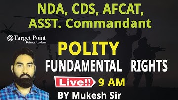 Fundamental Rights |  मूल अधिकार  | by Mukesh Parmar sir |  TARGET POINT DEFENCE ACADEMY