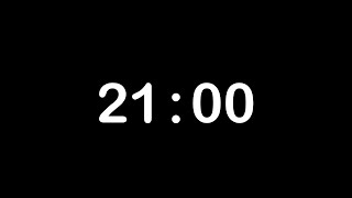 21 MINUTE TIMER • 21 MINUTE COUNTDOWN TIMER + Alarm, Full HD, 1080
