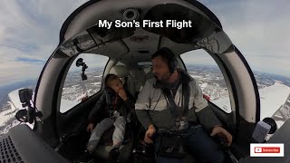 My Sons First Flight Cirrus Sr-22