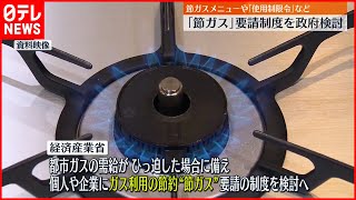 【エネルギーひっ迫】経産省“節ガス”要請の仕組みづくり開始へ　節ガスメニューや使用制限令など検討