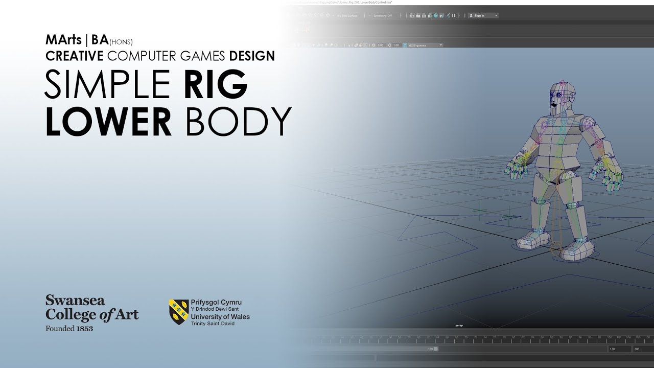 Simple Minecraft Maya Rigs Maya Simple Rig pt 1: LowerBody - YouTube