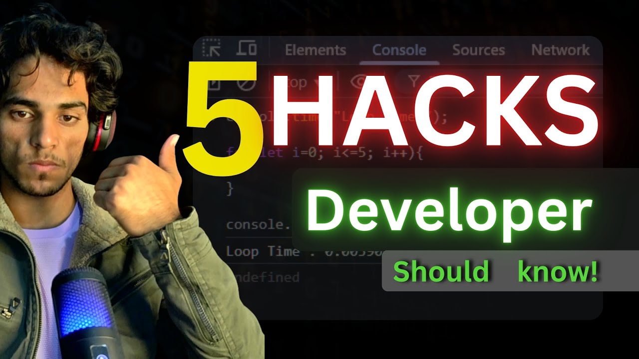 5 console HACKS every DEVELOPER should know! - YouTube
