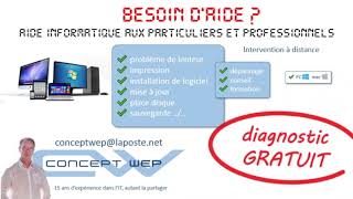 Conceptwep Aide Informatique Aux Particuliers Et Professionnels