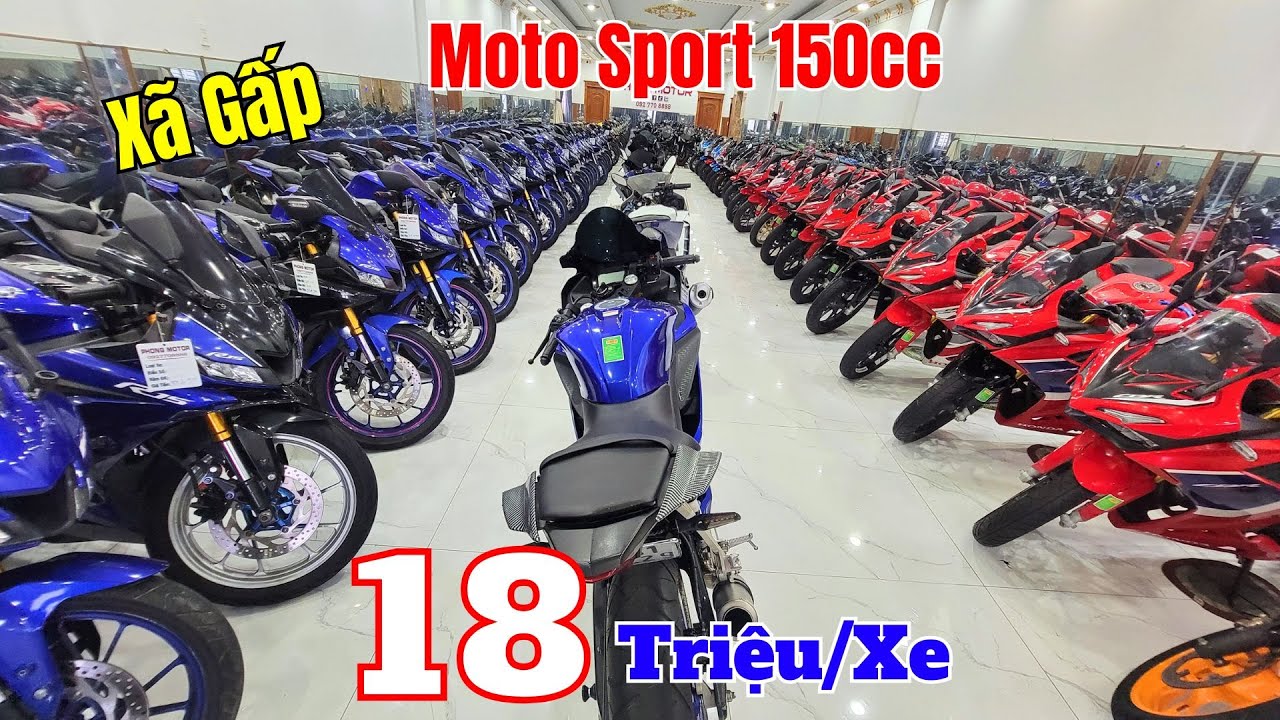 Xã Gấp Moto Sport 150cc Cũ Giá Rẻ Yamaha R15V3 , GSX R150 , CBR150R ,R15M