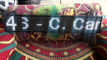 ANUNCIO LED PROGRAMABLE AUTOBUS 99X19cm