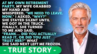 At My Own Retirement Party, My Wife Whispered, We Have To Go—What She Said... | Calm Dad Stories