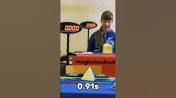Pyraminx New World Record 0.91s 😍🔥