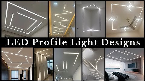 Profile Light Designs 2025 | Ceiling Aluminium LED Profile Lighting Ideas | Linear Strip Lighting