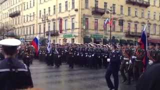 Парад 9 мая 2014 Невский проспект