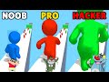 Noob vs PRO Vs Hacker oggy game Stickman Run Mex level gameplay