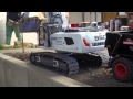 Liebherr 956 working on a sewer construction site
