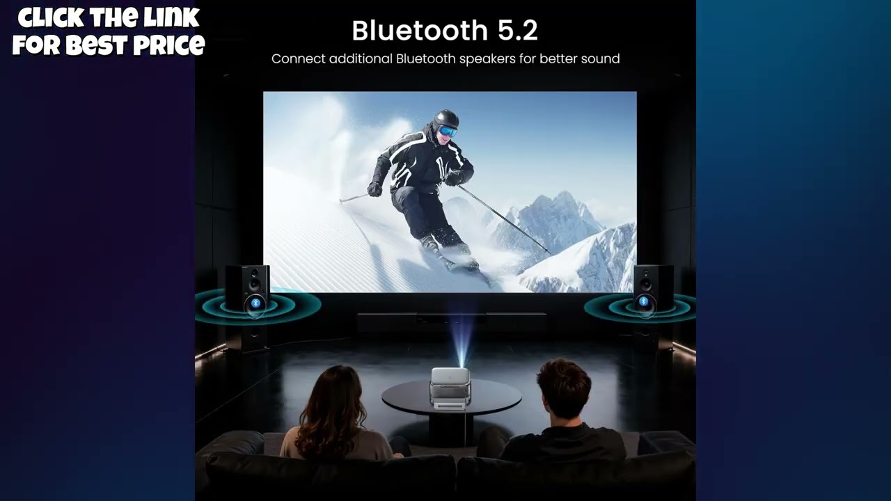 HAPPRUN K7 Review: 2000 ANSI Lumens & A 270° Stand—The Ultimate Ceiling Projector!