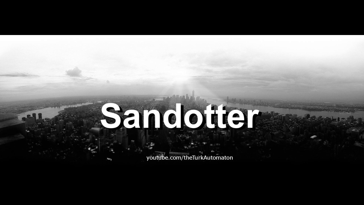Как произносится Sandotter на немецком языке?