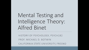 P182 Intelligence    Binet