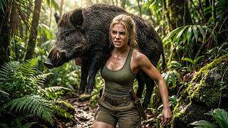 Brave Girl Survives Alone in the Forest While Hunting Wild Boars | Wilderness Adventure Brave Girl Survives Alone in the Forest While Hunting Wild Boars | Wilderness Adventure