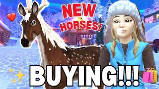 *BUYING* NEW MAGICAL WINTER HORSES: EARIK & HJORTENSIA IN STAR STABLE!! @StarStableOnlineUnited