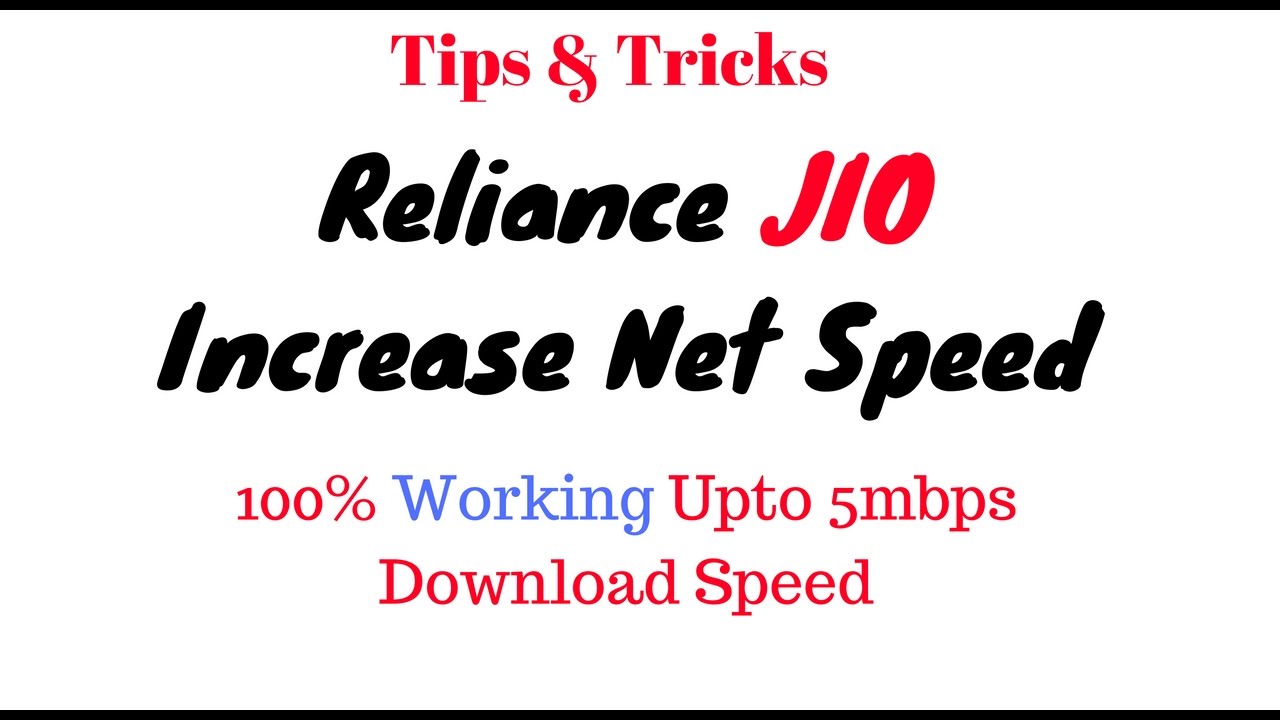 Increase Reliance Jio 4g Speed | Hindi | 100% Working