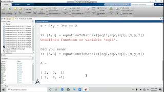 MATLAB tutorial in hindi/urdu part 13| method 2| how to solve system of linear equation|