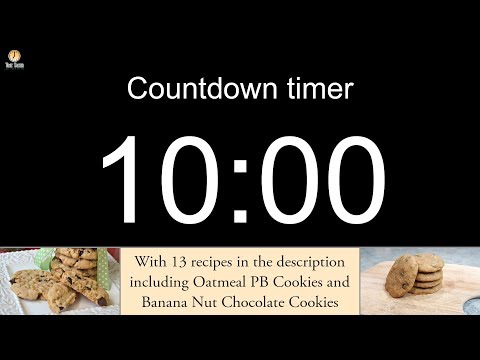 10 minute Countdown timer with alarm (including 13 recipes)