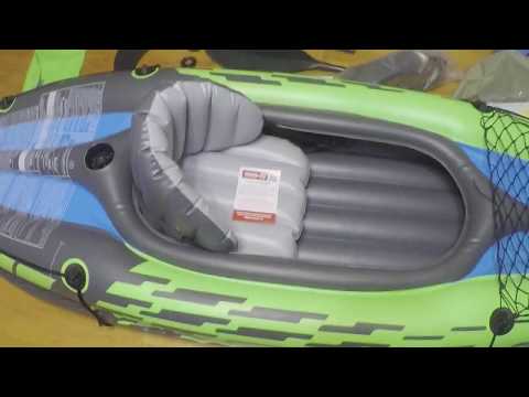 Лодка Intex Challenger K1 - обзор и отзывы в Плеер.Ру