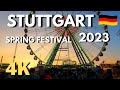 Walking at the spring festival of stuttgart germany 4k walkthrough oktoberfest