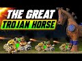 The great TROJAN HORSE siege attack! - WC3 - Grubby