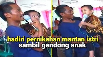 warga terharu ketika  pria ini datang ke pernikahan mantan istri bersama anaknya, nyesekk bre..