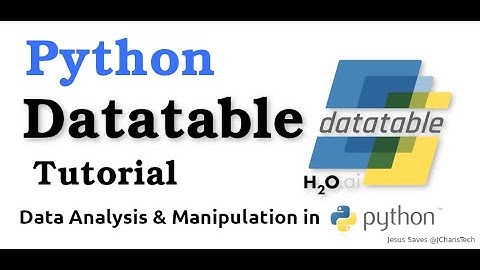 Python DataTable Tutorial (Data Analysis In Python)