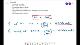 3A1, Chapter 2, Exercise 2.2, Trigonometry Problems