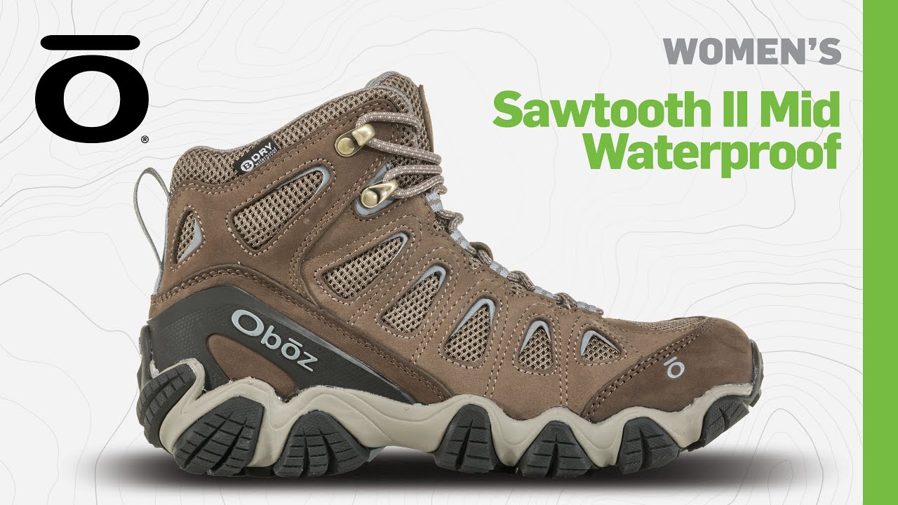 Oboz Women's Sawtooth II Mid Waterproof - YouTube